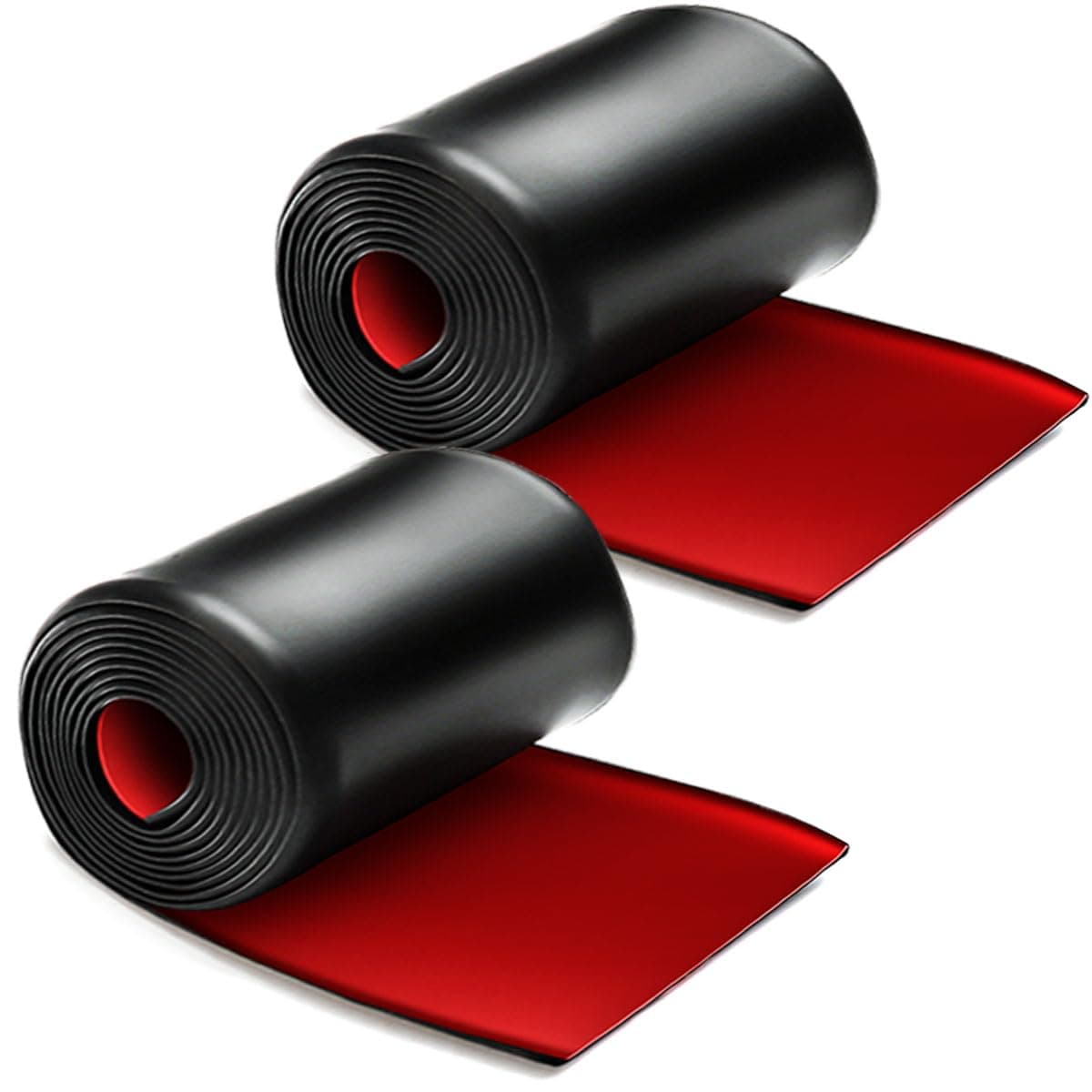 2pcs 7.2ft*5.1in Side Skirts for Cars Universal,Universal Rubber Anti-Scratch Side Skirts Edge Guards.Protector for Sedans, Truck, SUV Before and After Bumper Multifunction Protector