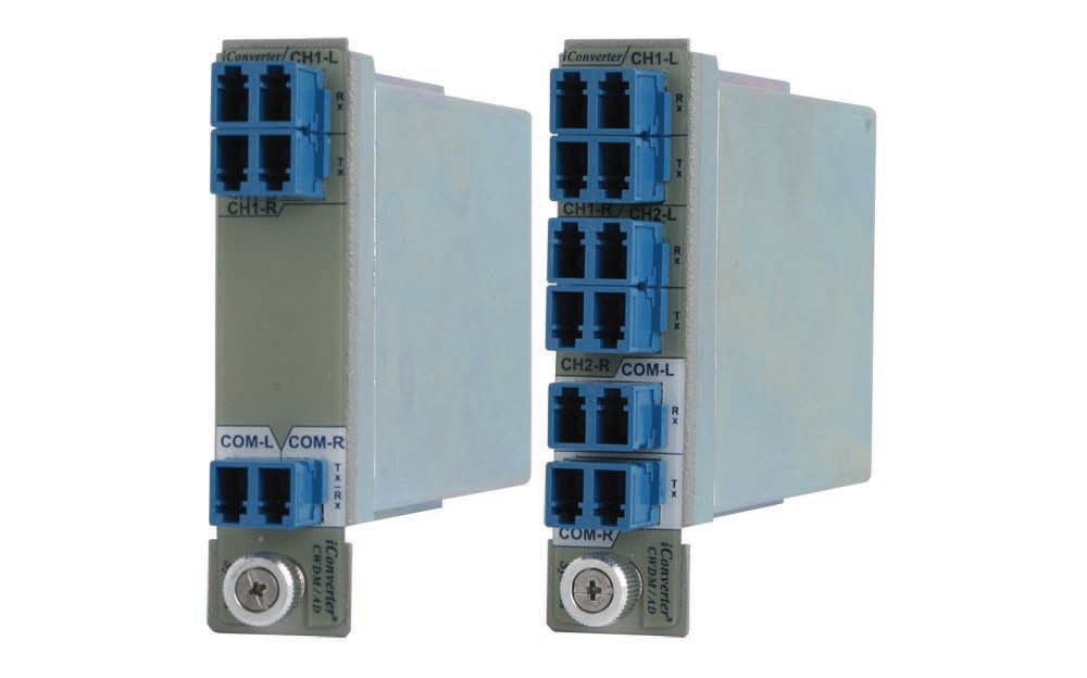 Omnitron Systems Technology - ICONV 4CHANNEL SF CWDM MUX/ DMUX-R 29/27 33/31