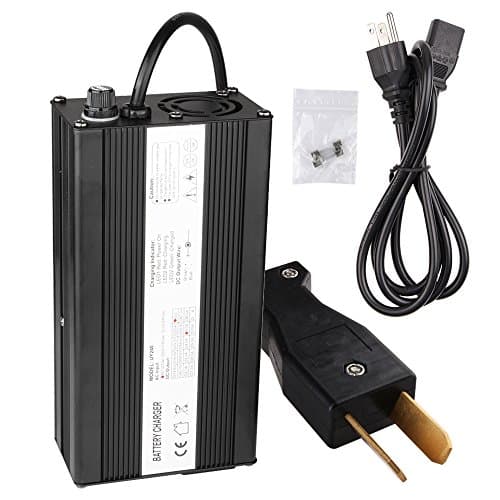 Ezgo Charger, Enk 36 Volt 5 Amps Golf Cart Charger with CrowFoot Connector, 36v Battery Charger for Ez Go Club Car EZgo, Trickle Charger (Black)