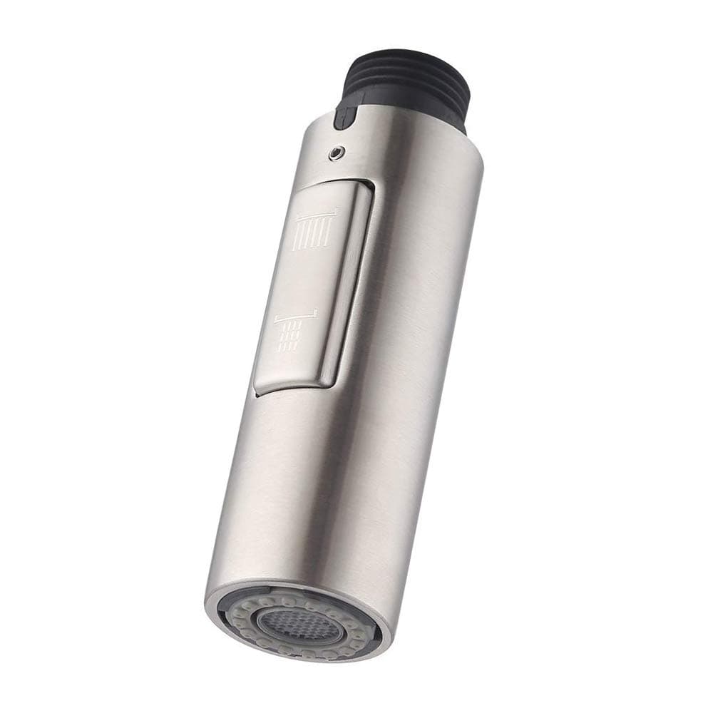 Pull Down Spray Head for Kitchen Faucet, 2-Function Bathroom Faucet Replacement Head, Water Nozzle, 1.8 GPM G1/2 Pull-Out Spray Nozzle, 0.8inch Connector (Stainless Steel Body)