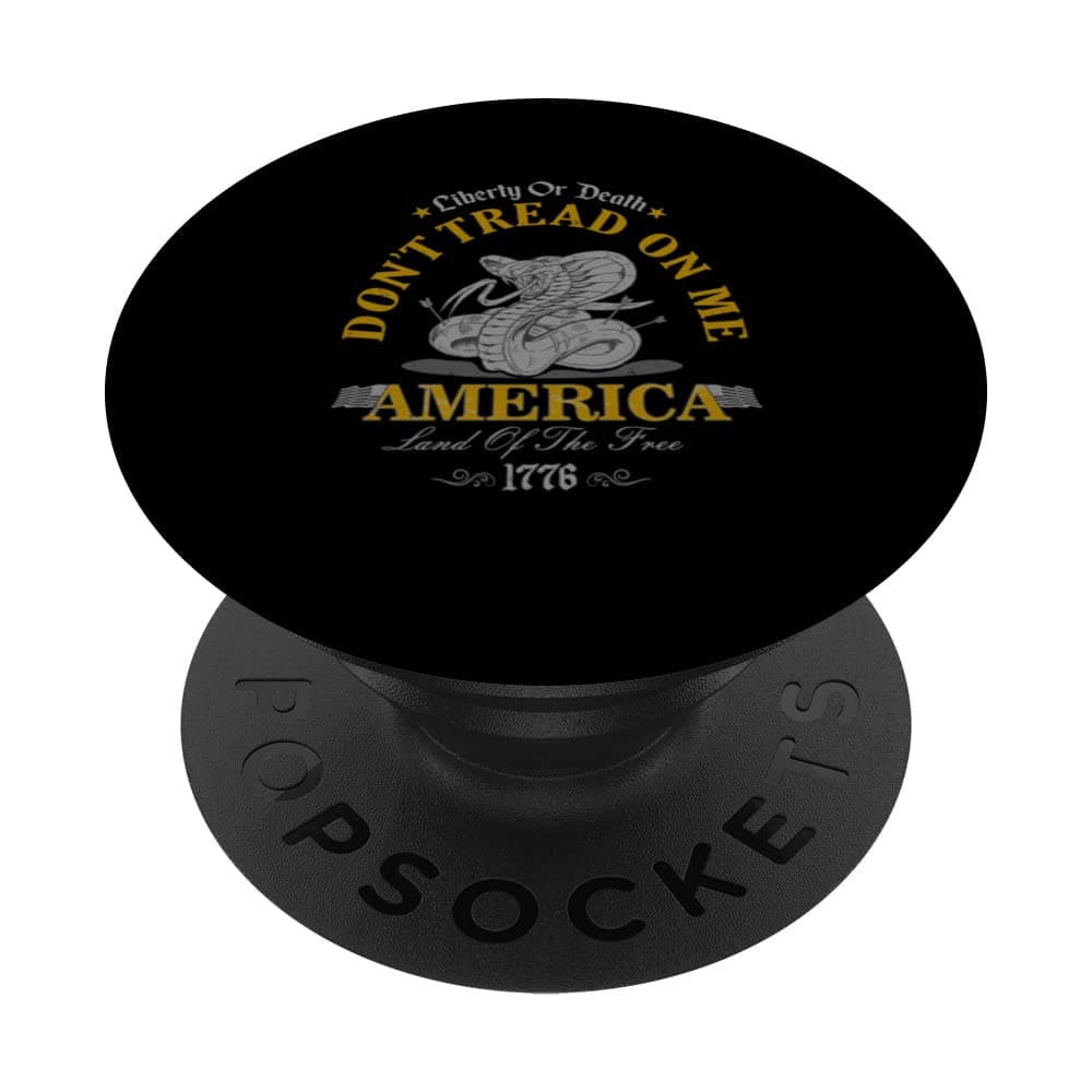 "LIBERTY OR DEATH DO NOT TREAD ON ME" Patriotic Proud 1776 PopSockets Swappable PopGrip