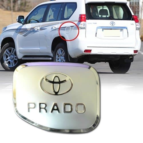 Aunoc Fuel Gas Cover Tank Cap Chrome Trim For Toyota Prado Cruiser FJ120 2003 2004 2005 2006 2007 2008 2009