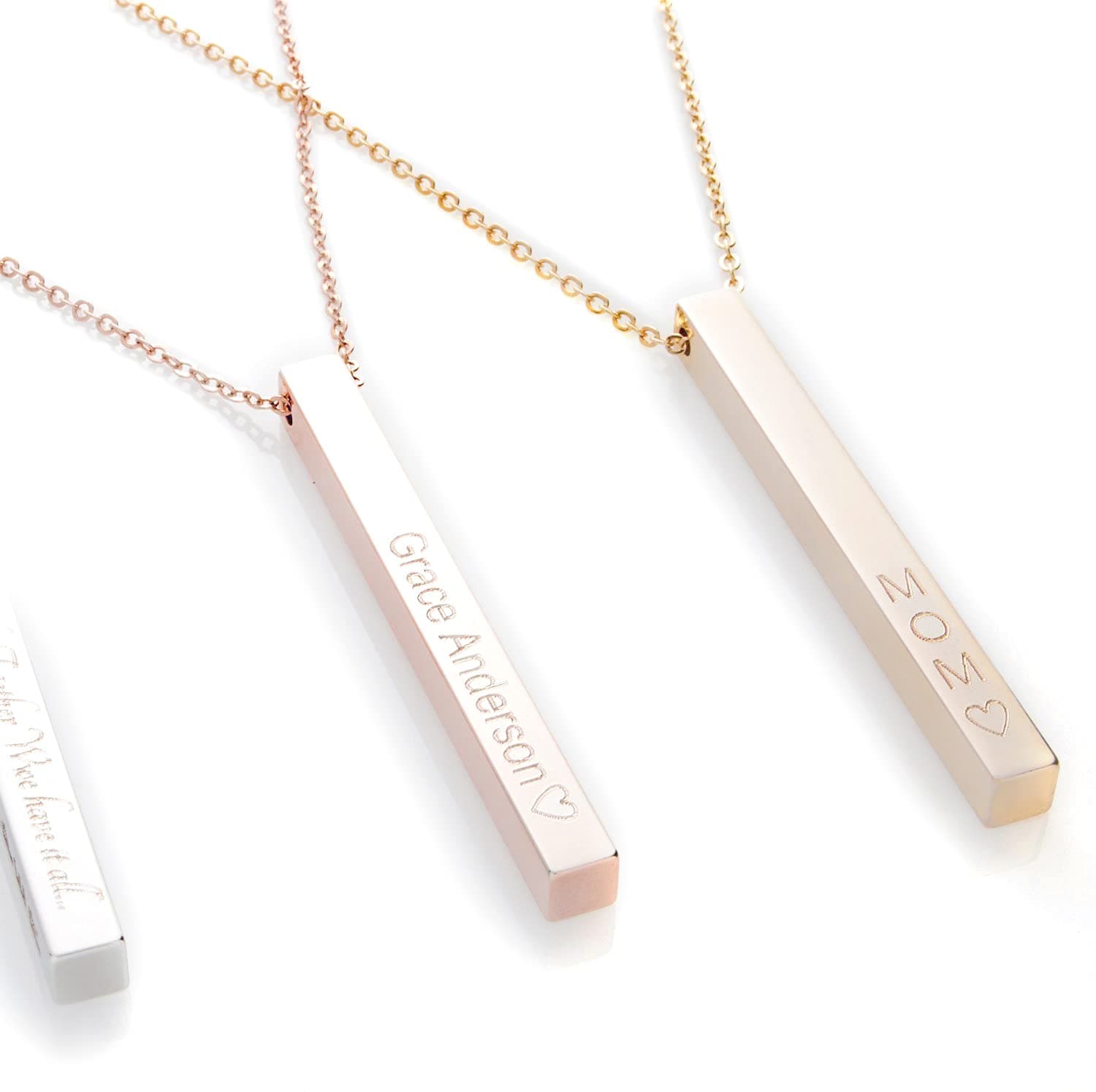 Petite BoutiqueCustom Vertical Necklace for WomenPersonalized Necklace gift with Name Gold Bar Necklace Elegant Personalized Jewelry Custom Name Necklace Perfect Unique Gifts mothers day gifts for mom