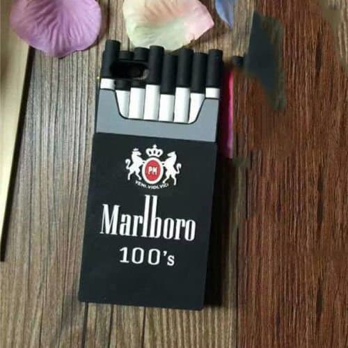 3D Soft Silicone iPhone 6 Plus & iPhone 6S Plus Case, Umiko(TM) Fashion 3D Cigarette Pack Soft Silicone Cover Case For iPhone 6 Plus & iPhone 6S Plus - Black