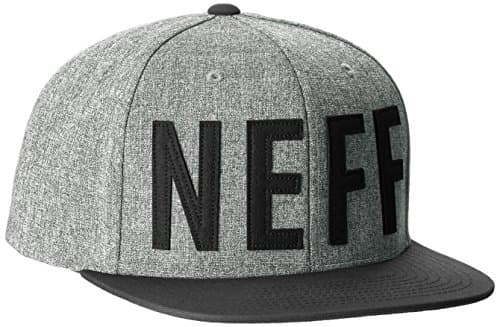 Neff Men's Brother Cap Grey/Black Hat One Size