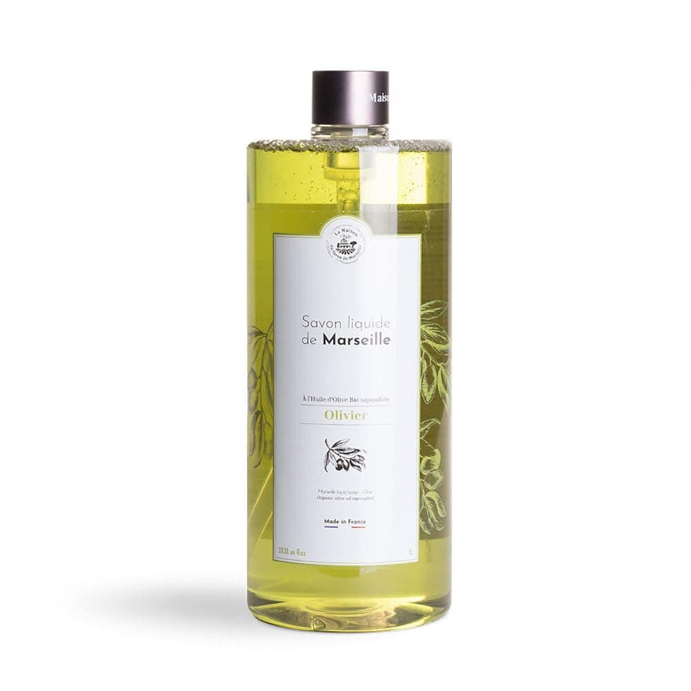 La Maison du Savon de Marseille French Liquid Soap Hand Wash Olive Oil 1 Litre