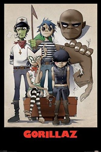 1art1 52887 Gorillaz Plastic Beach Poster 91 x 61 cm
