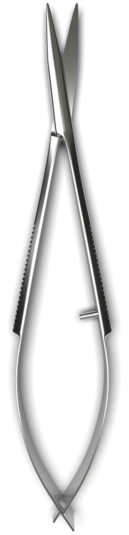 Facial Hair Scissors, Eyebrow Trimmer, Grooming Scissors for Shaping, Ear, Nose, Nostril and Mustache Trimming – for Men and Women. Comes with Case. By Christina Moss Naturals (Sharp Tip)