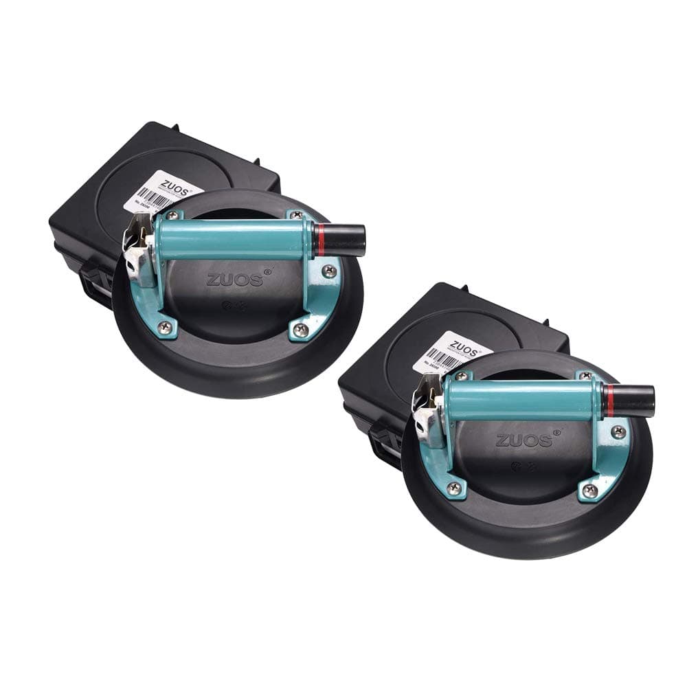 8" Glass suction cup for Granite & Glass Lifting, Vacuum Suction Cup Vacuum Lifter with Metal Handle and ABS Pump,560lbs Load Capacity(2 PACK)