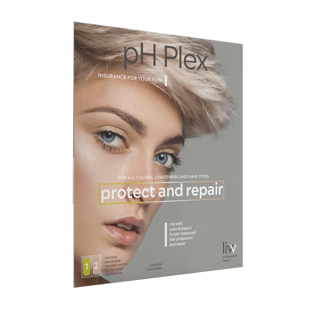 LIW pH Plex 1 Protect & 2 Repair - Hair Care System (7 + 15 ml) for Protection & Repair when Dyeing, Discolouration and Bleaching. Repairs Damaged Hair, For All Hair Types. For Optimal Hair Feeling.