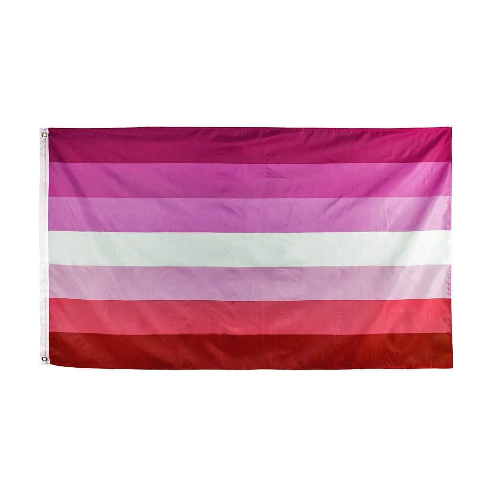 The Jokeshop New Lesbian Flag Festival Banner Gay Pride 5 x 3 foot (90 x 150cm) Polyester Flag