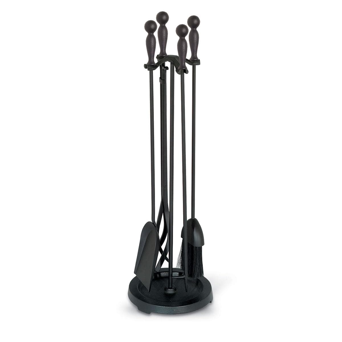 Home & Hearth 18029 2400 Series Iron Ball Fireplace Tool Set,Matte Black