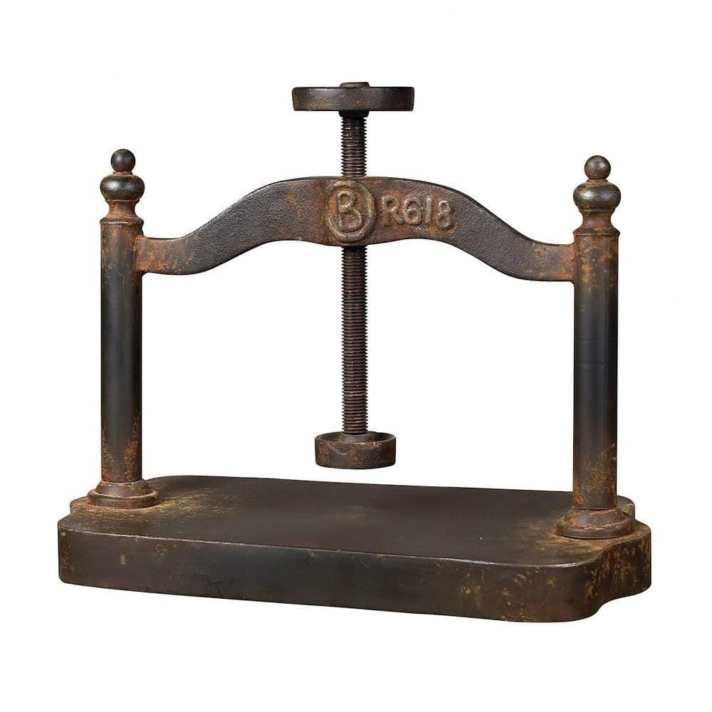 Elk Home 129-1009 Traditional Style w/ModernFarmhouse Inspirations - Metal Book Press - 20 Inches Tall 18 Inches Wide
