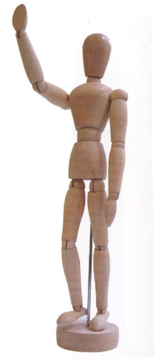 Major Brushes 300mm (12 Inch) Wooden Model Manikin