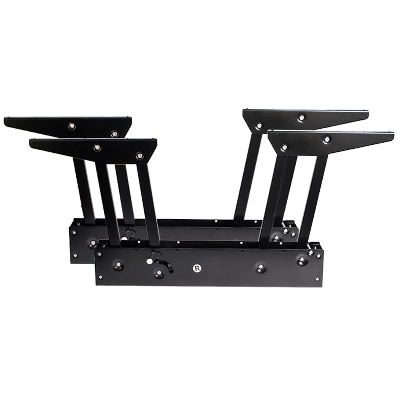 1 Pair Lift Up Coffee Table Hinges, Coffee Table Lift Mechanism, Spring Lift Top Table Hardware, Hydraulic Buffer, Heavy Duty Folding Lift for Furniture, Space Saving