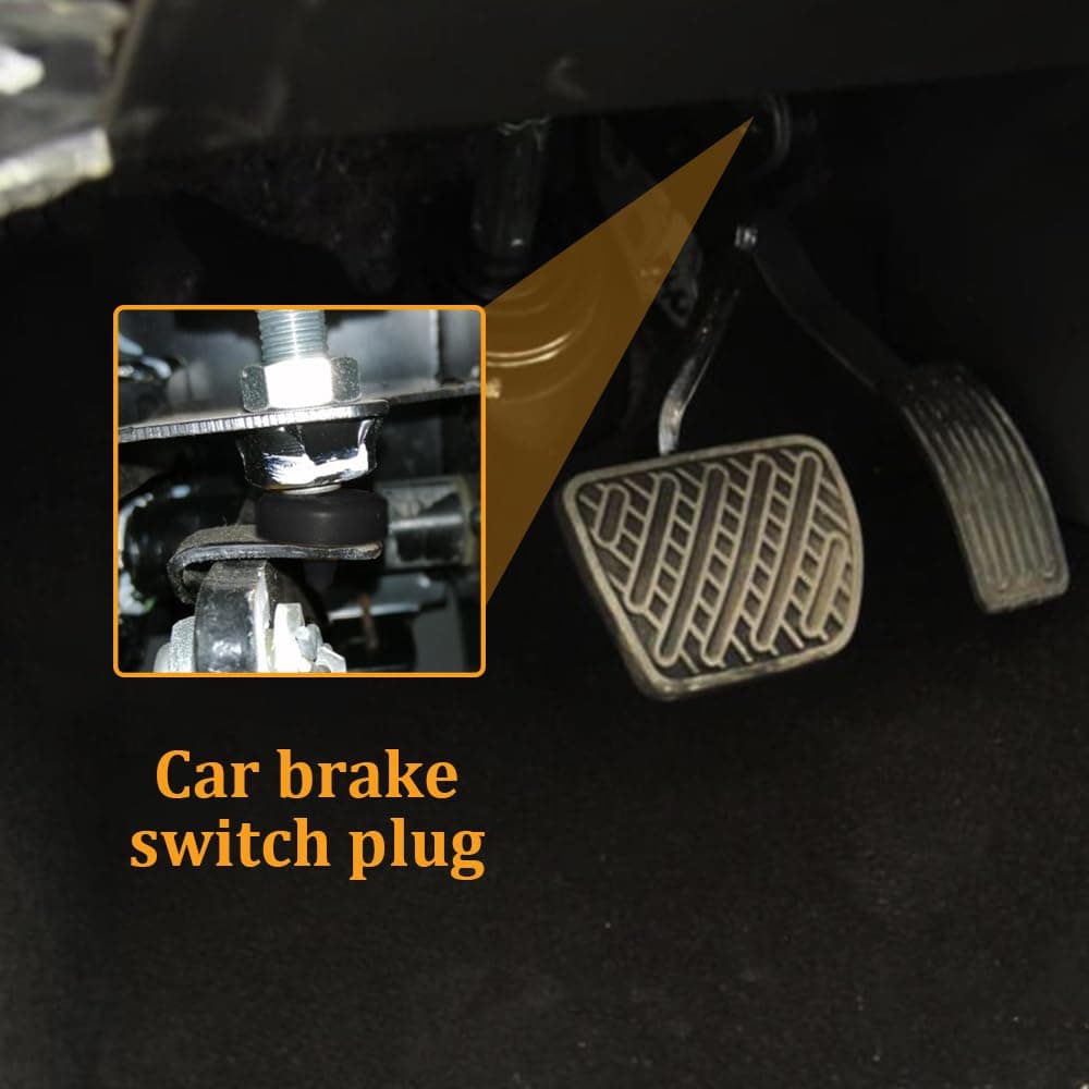 12PCS Brake Switch Stopper, Brake Pedal Stop Pad, Auto Brake Light Switch Stopper Pad, 90541-06036 Automotive Clutch Pedal Stopper Replacement for Cars, Trucks, SUVS (12PCS)