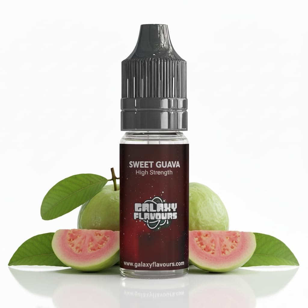 Sweet Guava Food Flavouring Drops 10ml - Premium Tropical Fruit Extract for Professional Dessert Making & Luxury Caribbean Baking - High Strength Food Grade Concentrate by GALAXY FOOD FLAVOURS