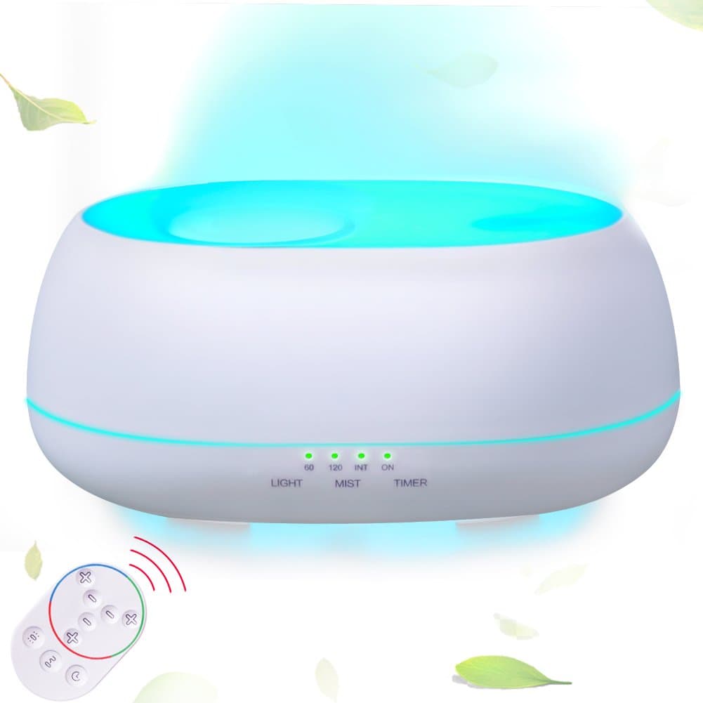 lonabest Essential Oil Diffuser Red Dot Award, 500ml Cool Mist Whisper Quiet Aromatherapy Humidifier with Waterless Auto Shut-off For Home Office Bedroom Living Room Yoga - 10 LED Lights