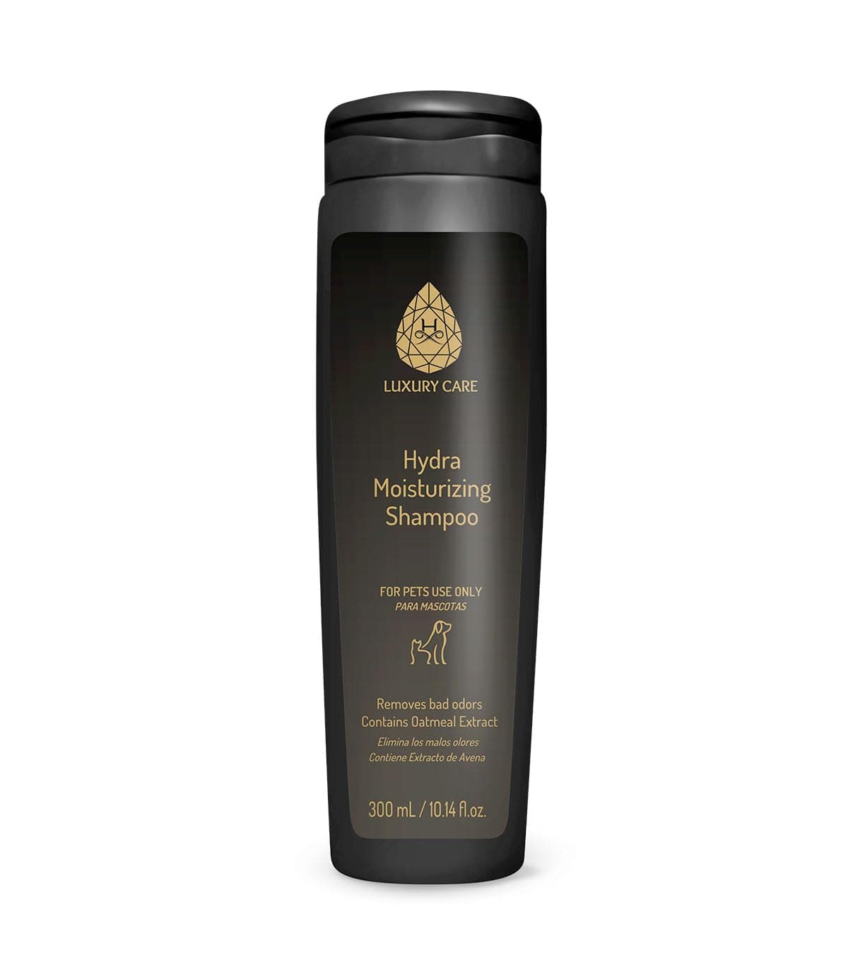 H HYDRA GROOMERS Luxury Care Gentle and Moisturizing Dog Shampoo with Oatmeal, Pet Wash for Sensitive Skin, 10.14-Ounce Bottle