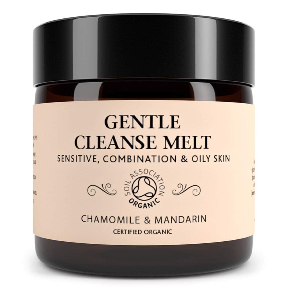 Gentle Luxury Cleansing Melt - Hot Cloth Cleanser Balm Makeup Remover and Skin Moisturiser - 100% Natural & Certified Organic, Chamomile & Mandarin (60g)