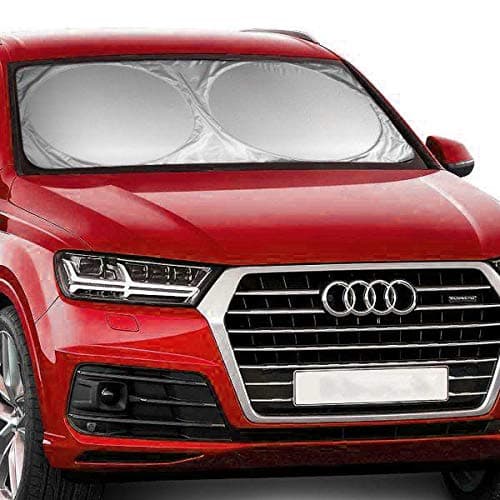 Bzon Car Windshield Sun Shade Front Window Shield Reflective Foldable Material Blocks Heat and UV Rays Sunshade