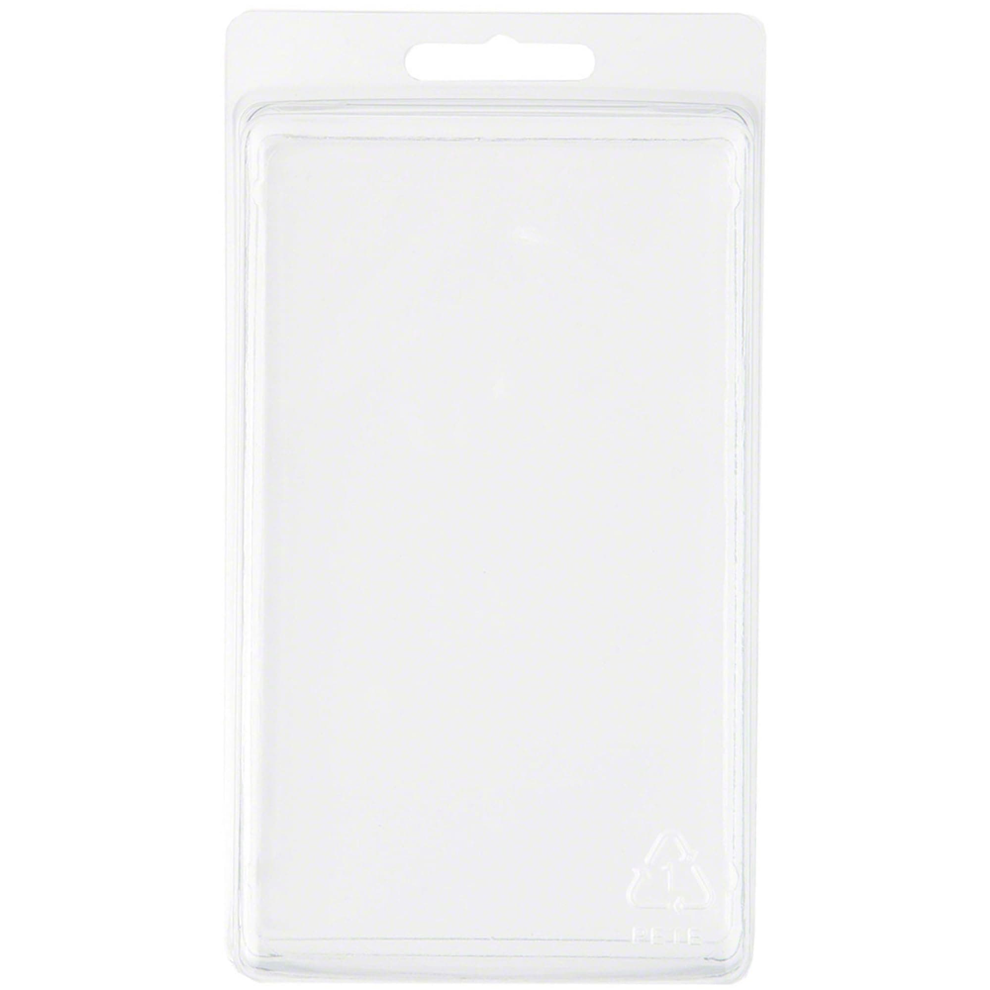 Clear Plastic Clamshell Package/Storage Container, 5.5" H x 3.19" W x 1.63" D, Pack of 10