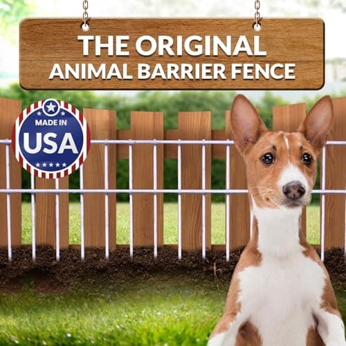 Dig Defence Original Animal Barrier Fence, Ideal Holiday for Pet Lovers, X-Large Outdoor Fence for Dogs and Rabbits, Yard and Patio, 24”(L) X 15”(H), 15 Pack