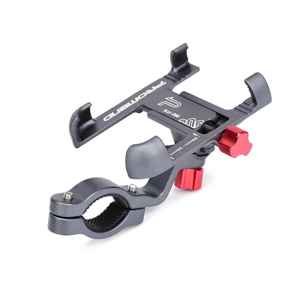 Ralos Bike Phone Mount, Aluminum Motorcycle Cellphone Holder, Mountain Bicycle Handlebar Cell Phone Clamp, Scooter Phone Clip for iPhone 16 Pro Max, 15 14 13 12 Mini, Samsung