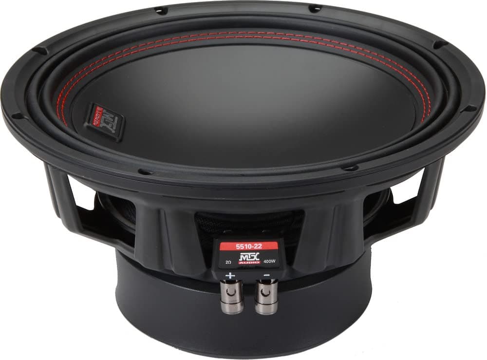 MTX 5510-22 10" 800 Watt Peak/400 Watt RMS DVC 2-ohm Car Audio Subwoofer Sub