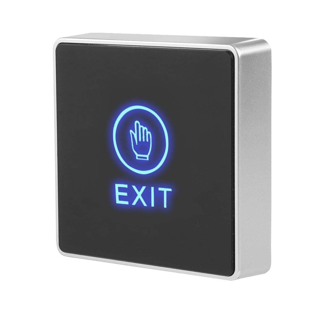 Exit Button for Door Access Control, Door Touch Exit Release Unlock Button Switch Panel LED Light Access Control Switch for Door Access Control System
