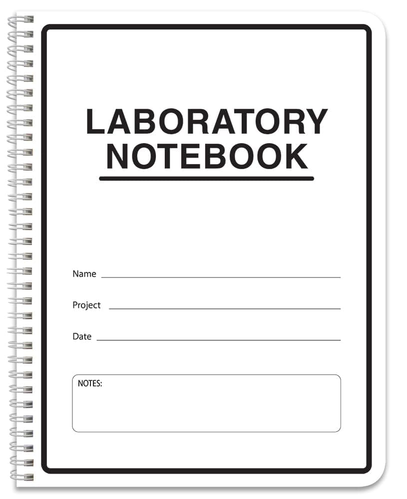 BookFactory Carbonless Lab Notebook (Scientific Grid Format) - 8.5" x 11", 50 Sets of Pages, 100 Sheets Total - Duplicator [Wire-O Bound] (LAB-050-WTG-D)