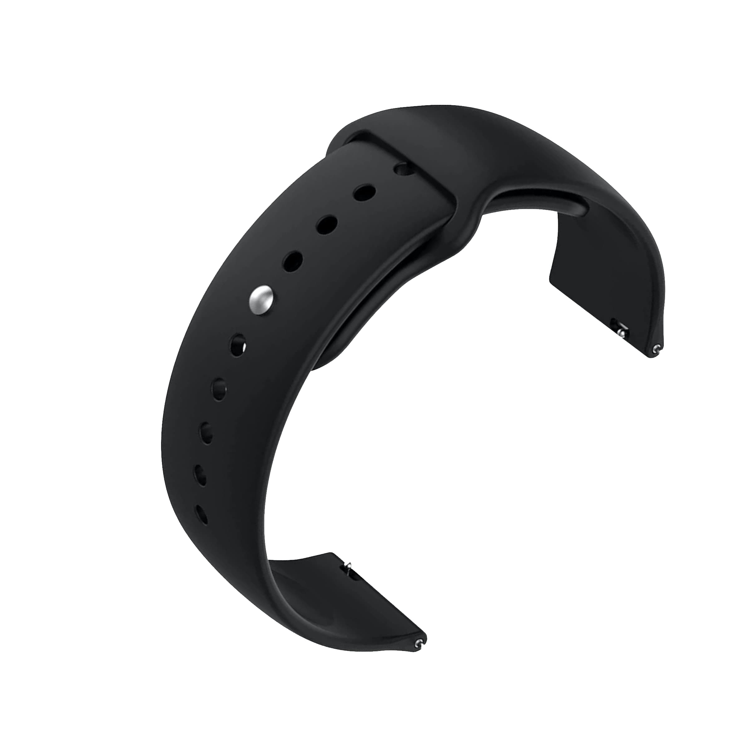 YODI 23mm Soft Silicone Sport Strap Band for Boat Xtend Smartwatch Only [ Not for Any Other Models, (Black)