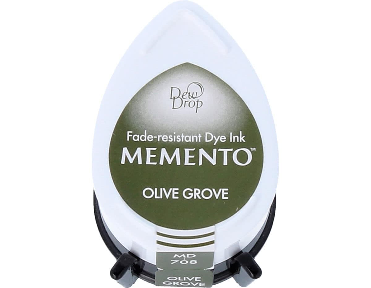 Memento Dew Drop Fade Resistant Dye Inkpad, Olive Grove