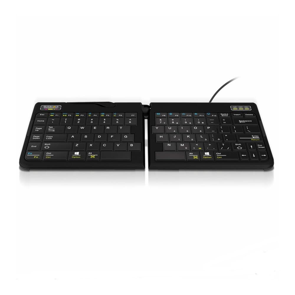 Goldtouch Go!2 Mobile Keyboard Wired - - Slim Fully Adjustable Keyboard with Scissor-Switch System for Fluid, Silent Keystrokes