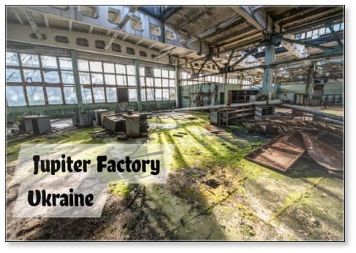 Jupiter Factory in Pripyat Ghost Town, Chernobyl Zone, Ukraine, Fridge Magnet