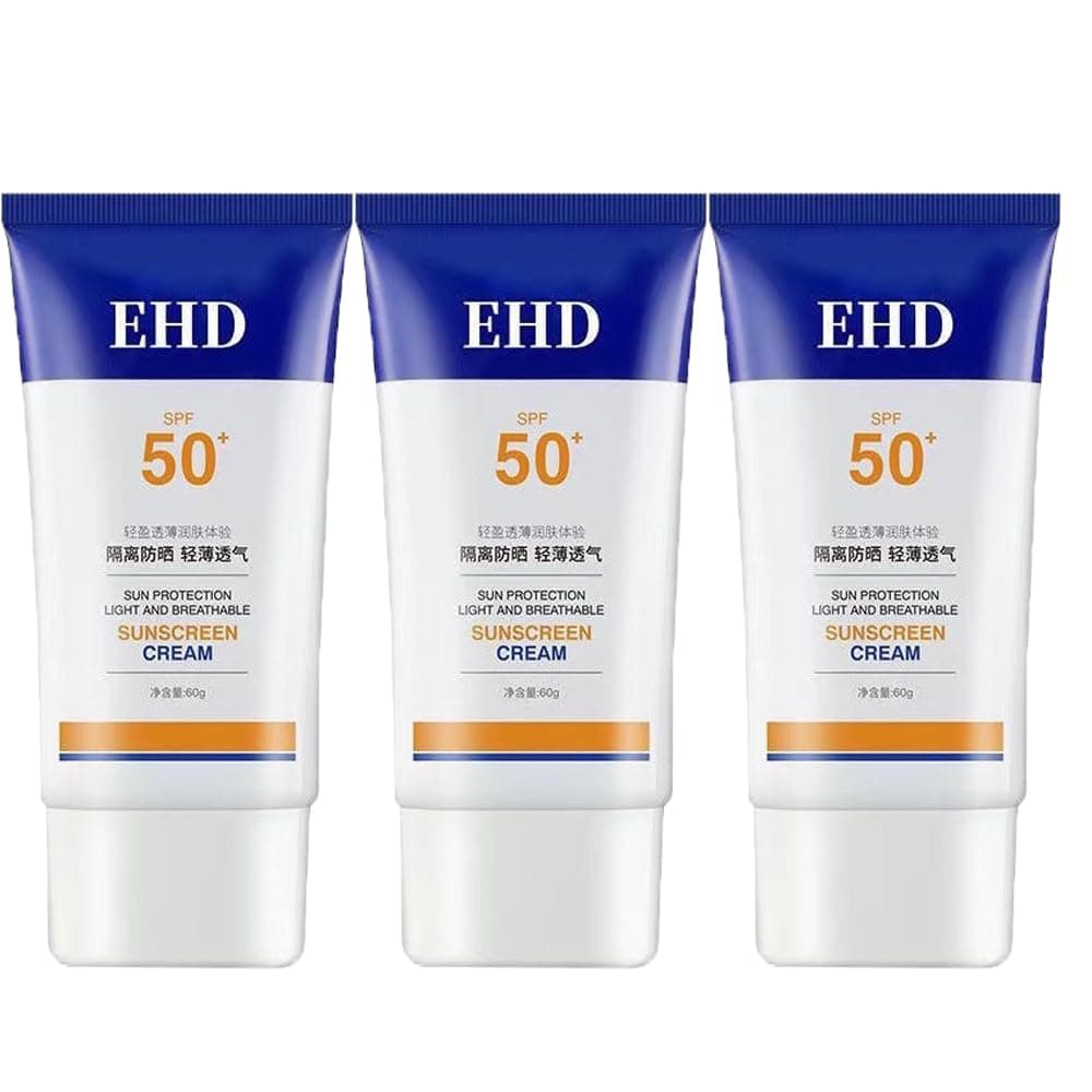 Ehd Sunscreen 50, Ehd Bloqueador Solar, Sunscreen Spf 50, Ehd Sunscreen Cream (3PCS)