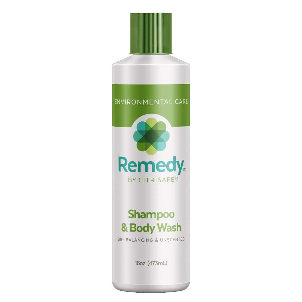 Remedy Bio-Balancing Shampoo & Body Wash - Body Wash and Clarifying Shampoo For Build Up - Fragrance Free - 16 oz.