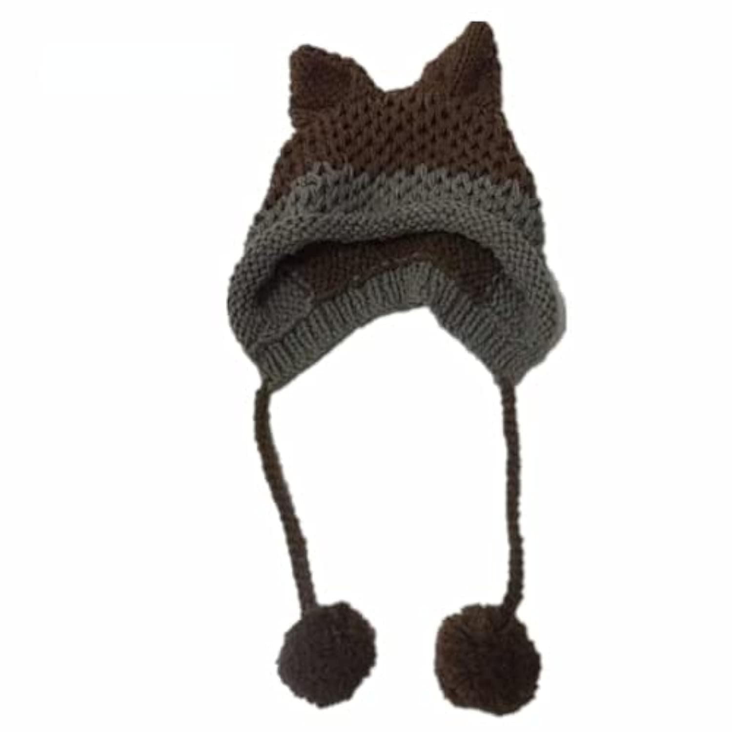 Cute Vintage Cat & Fox Slouchy Beanies for Women - Grunge Accessories