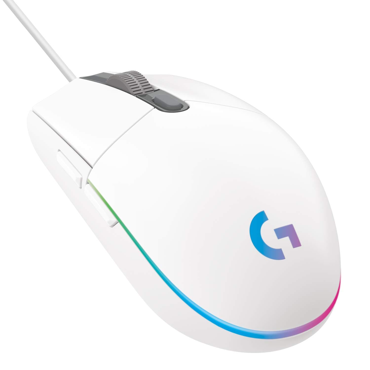 - Logitech G102 Light Sync Gaming Mouse with Customizable RGB Lighting, 6 Programmable Buttons, Gaming Grade Sensor, 8K DPI Tracking,16.8mn Color, Light Weight - White