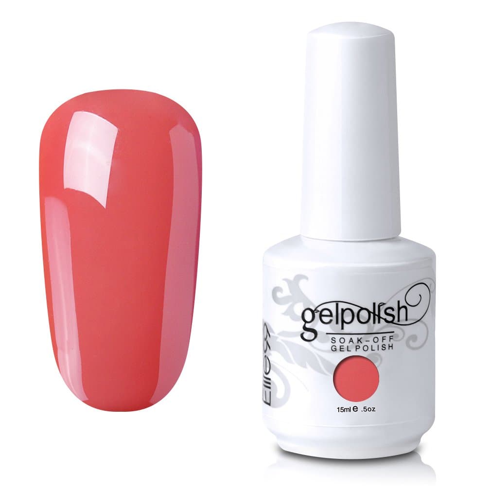 Elite99 Gel Nail Polish Soak Off UV LED Gel Nail Varnish Manicure Lacquer 15ml 024 Coral