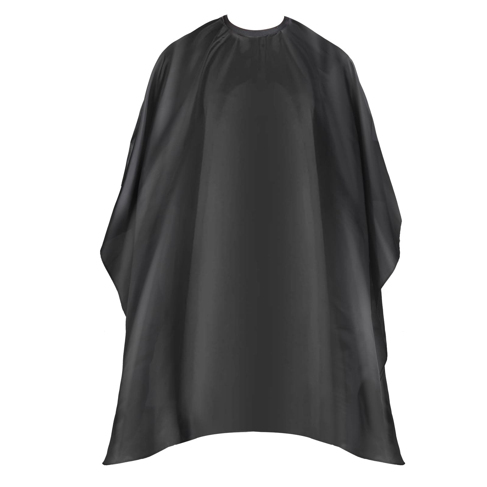 Professional Hair Cutting Cape with Adjustable Snap Closure, Salon Barber Cape,Waterproof Hairdressing Salon Cape - 57" x 51"(Black), Black, Regular
