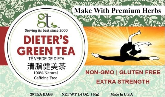 Dieter's Green Tea (Extra Strength) (20 Tea Bags) 2-Pack…