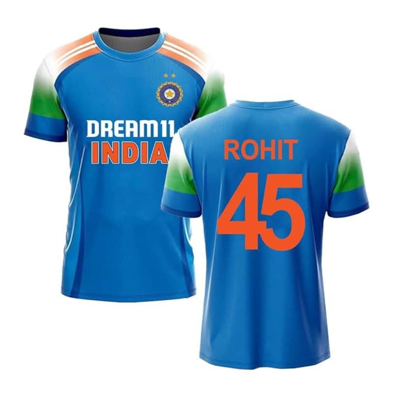India Jersey New 2025 ODI Virat Kohli Jersey for (Men,Kids,Boys)(Large 40,Multicolor-2)