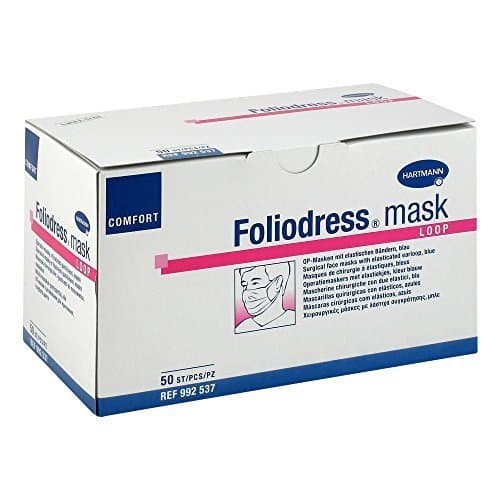 Foliodress mask Comfort Loop Surgical Mask with Elastic Loops Blue by Paul Hartmann AG