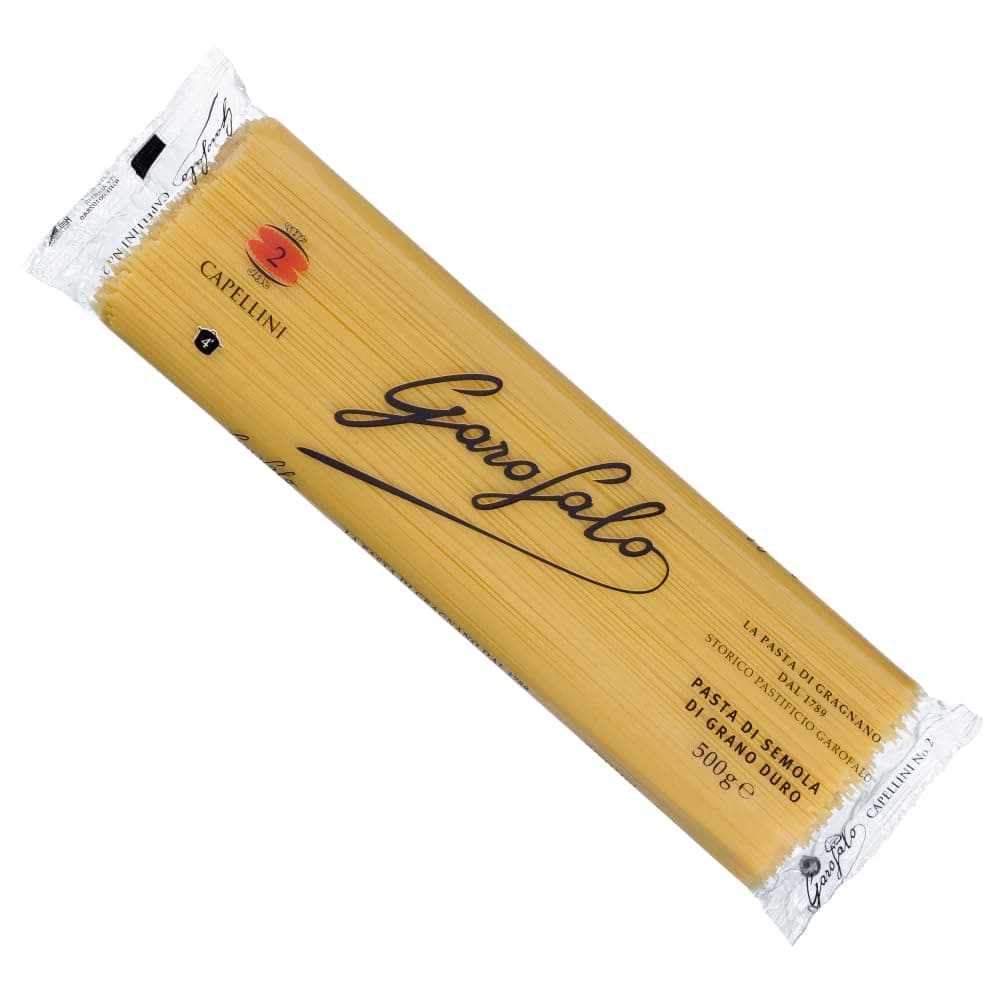 Angel Hair Capellini Italian Dried Pasta, 500g (Pack of 1)