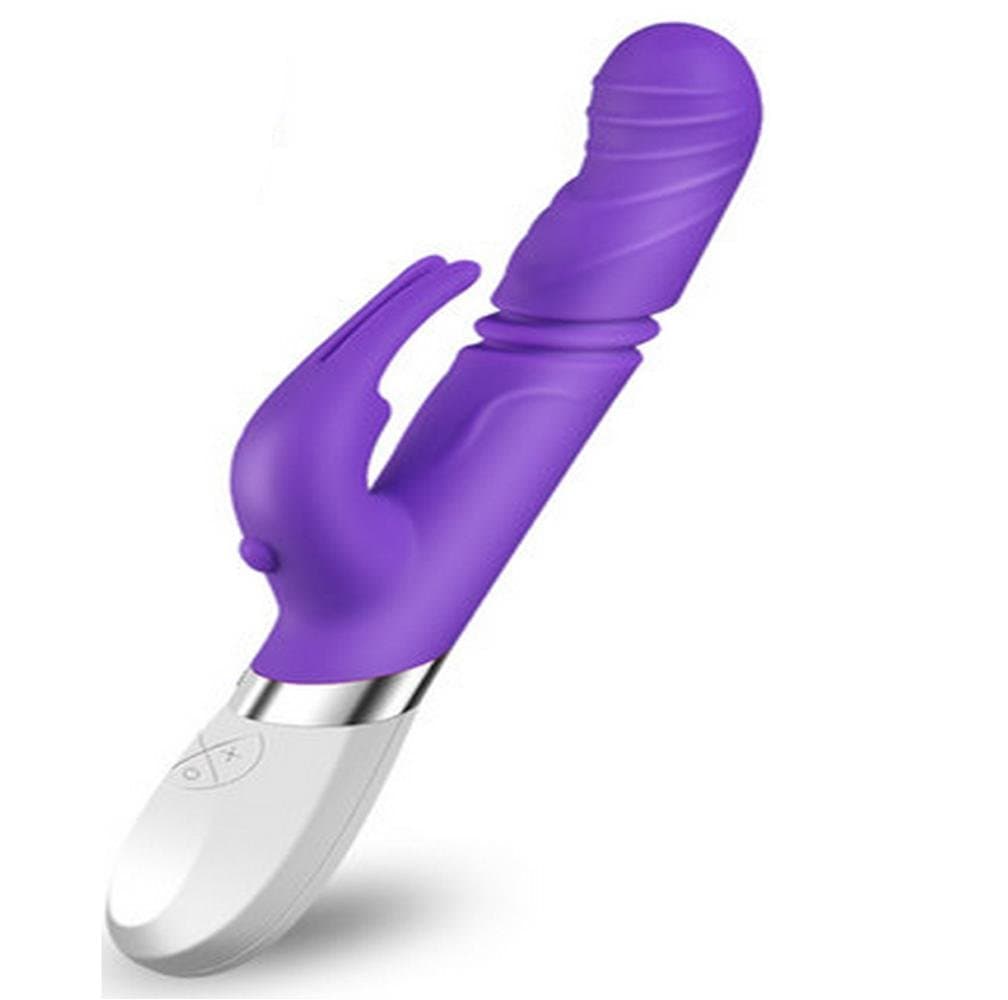 Alger 10.6 inch multi-function massage sticks silicone multi-directional vibration female reality toys, purple