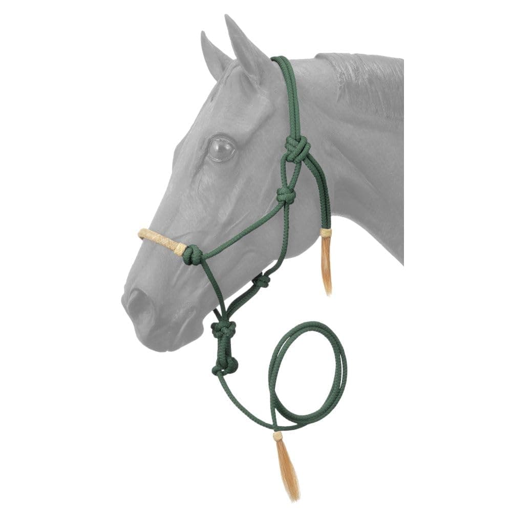 Tough 1 Tough-1 Rawhide Noseband Rope Halter with Lead