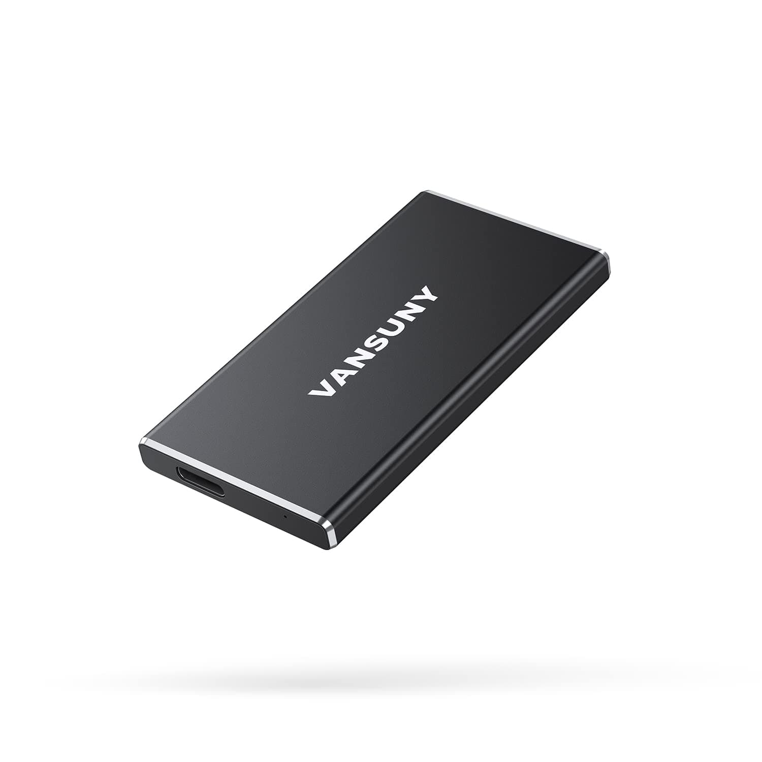 500GB Portable External SSD, USB 3.1 Gen2 450MB/s High-Speed Data Transfer, Metal USB C Mini Portable External Solid State Drive for PC, Laptop, Phones and More
