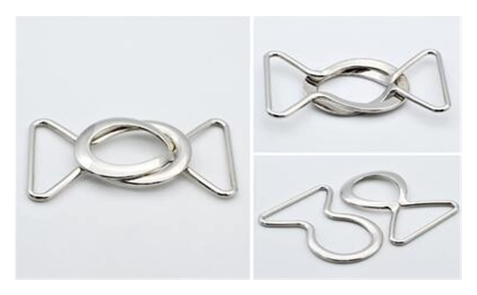 1 Pair Metal Belt Buckle Buttons Zinc Alloy Fastener DIY Women Coat Overcoat Bag Decorative Detachable Connect Buckle 40mm (Color : A, Size : 40MM)