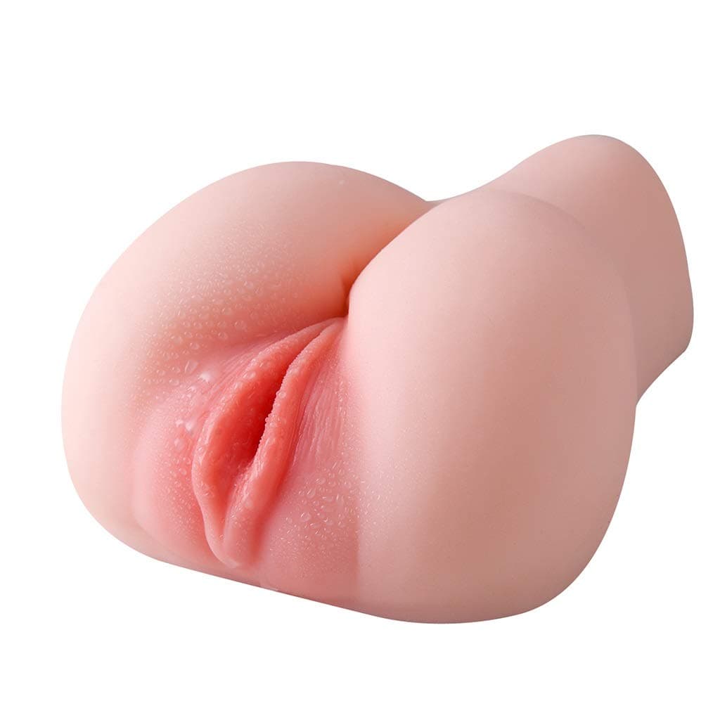 Yasuodd Male Manual Control Soft Male Mastubration Cup 2 in 1 Artificial Real Pussy Air-Sucking Toys for Him Underwear Toys for Men T Shirt (Color : Skin)